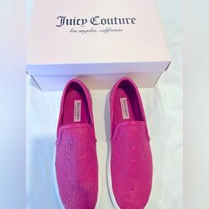 NEW Juicy Couture hot pink slip on shoes